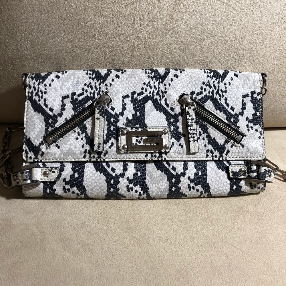 Guess leopard crossbody clutch & handbag 2 in 1
